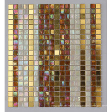 Iridescent Mosaic Mix Gold Mosaic Tile (HC-28)